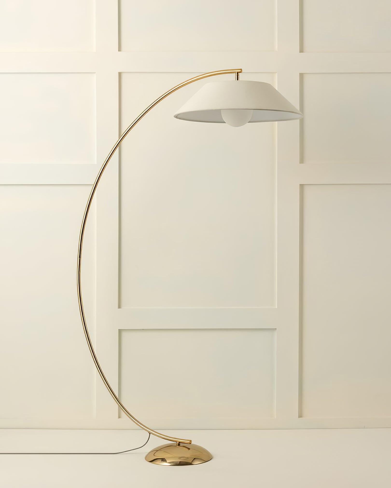 Veradin Steel Fabric Floor Lamp