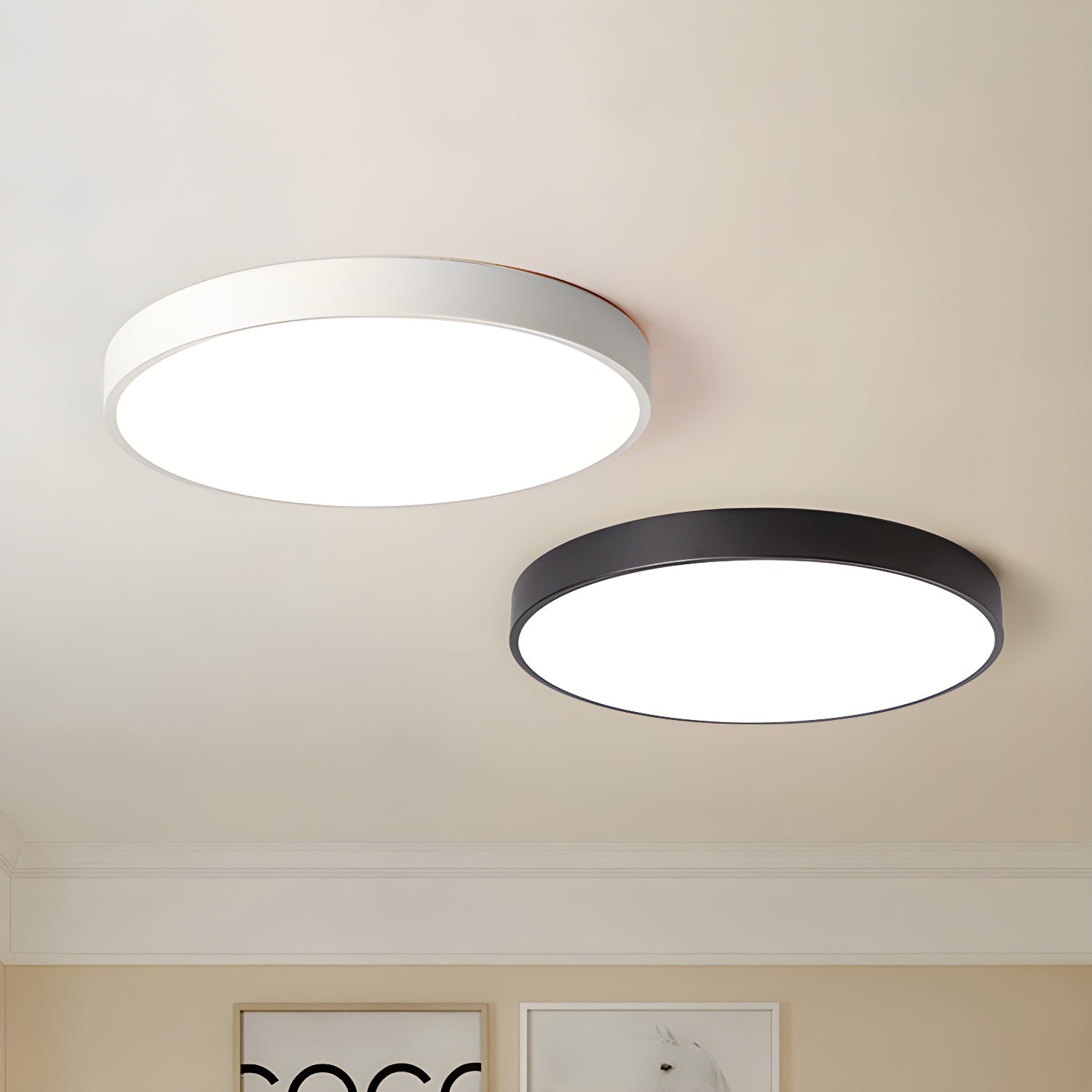 Izoriel Modern Minimalist Circular Slimline Ceiling Light