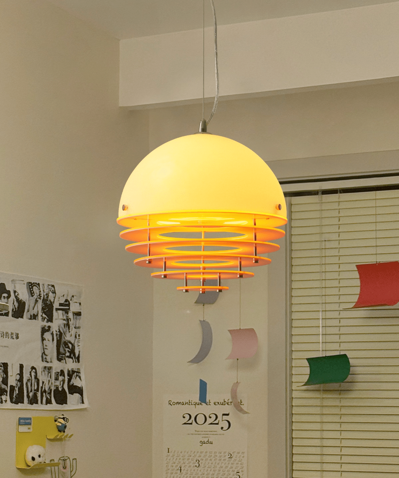 Esme Orange Layered Pendant Lamp