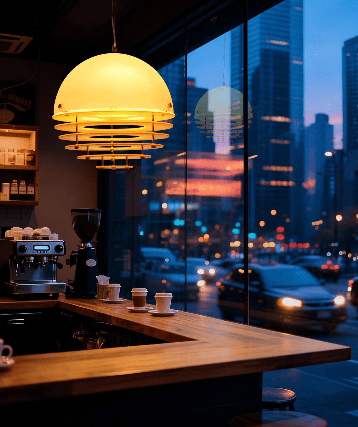 Esme Orange Layered Pendant Lamp