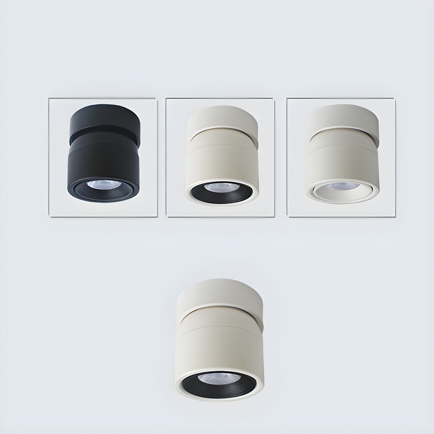 Clara Modern Minimalist Rotating Surface Downlight Ceiling lamp - Neutral Decor