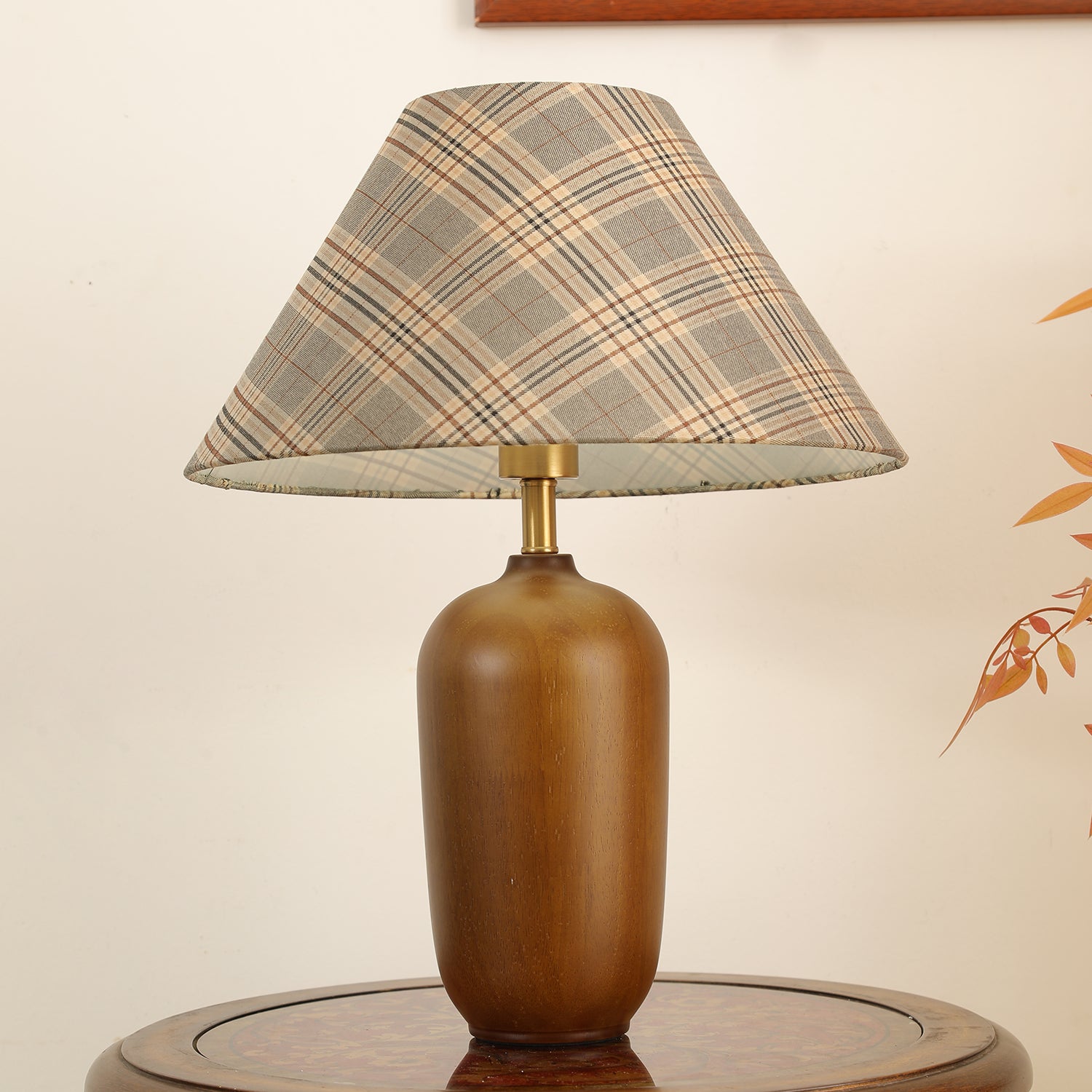 Sienna Wood & Fabric Classic Table Lamp