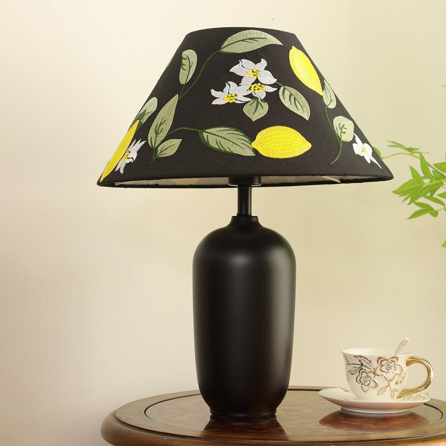Sienna Wood & Fabric Classic Table Lamp