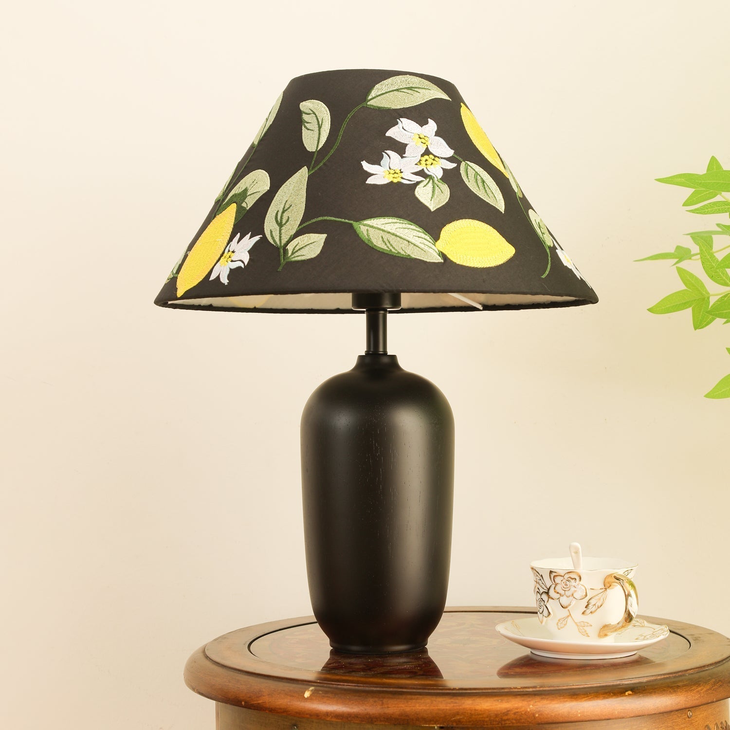 Sienna Wood & Fabric Classic Table Lamp