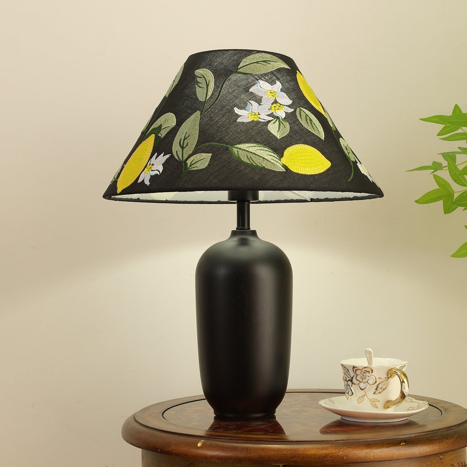 Sienna Wood & Fabric Classic Table Lamp