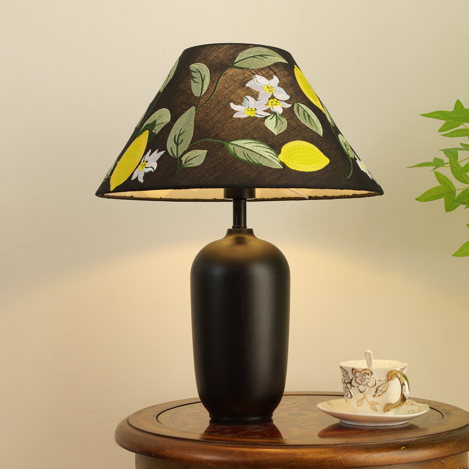 Sienna Wood & Fabric Classic Table Lamp