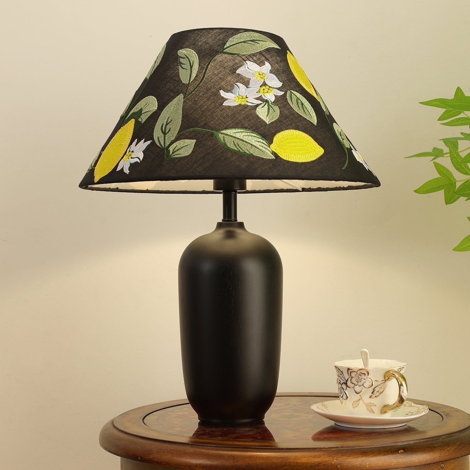 Sienna Wood & Fabric Classic Table Lamp