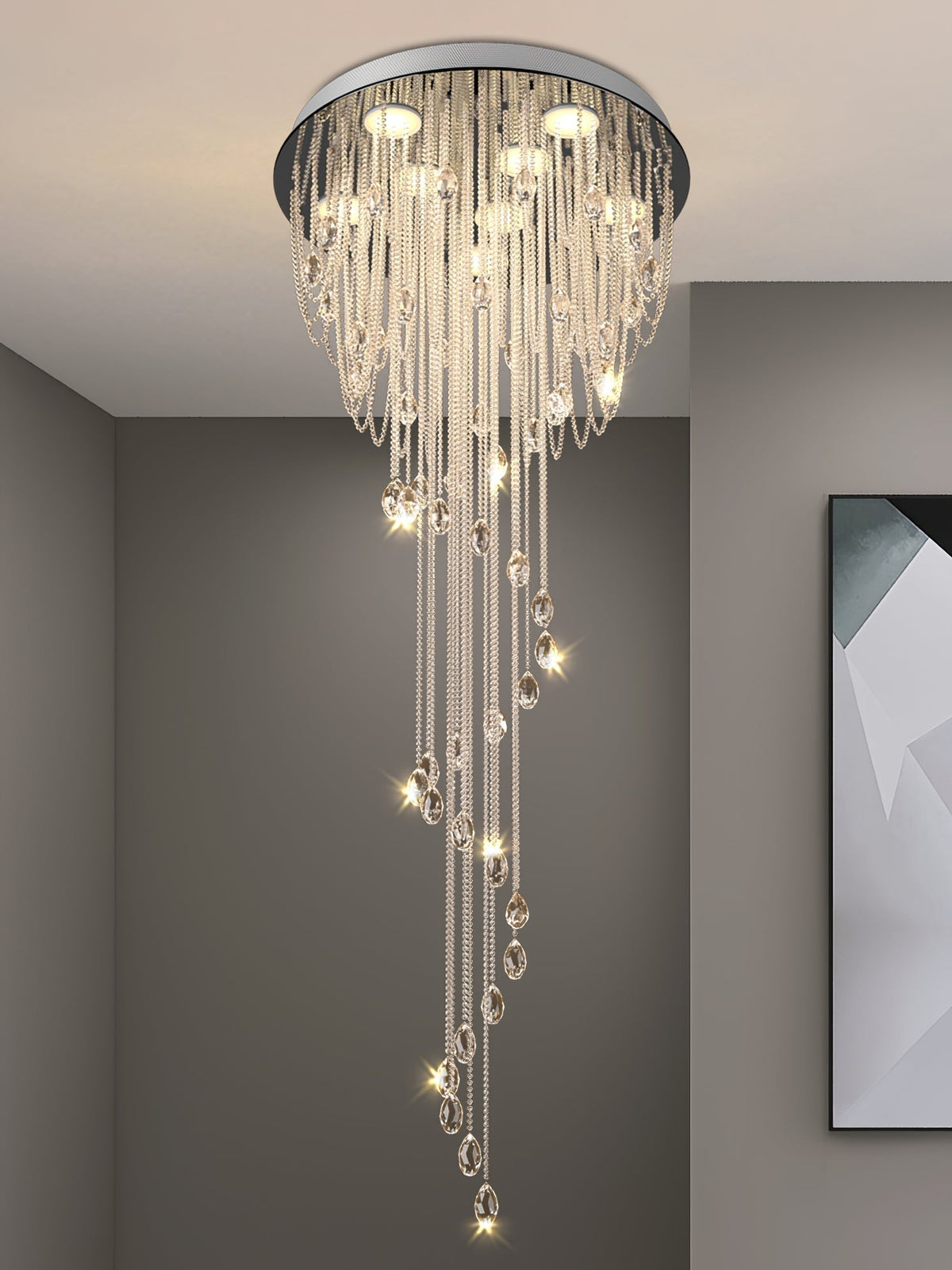 Evlaeia Postmodern Luxury Classic Crystal Chandelier