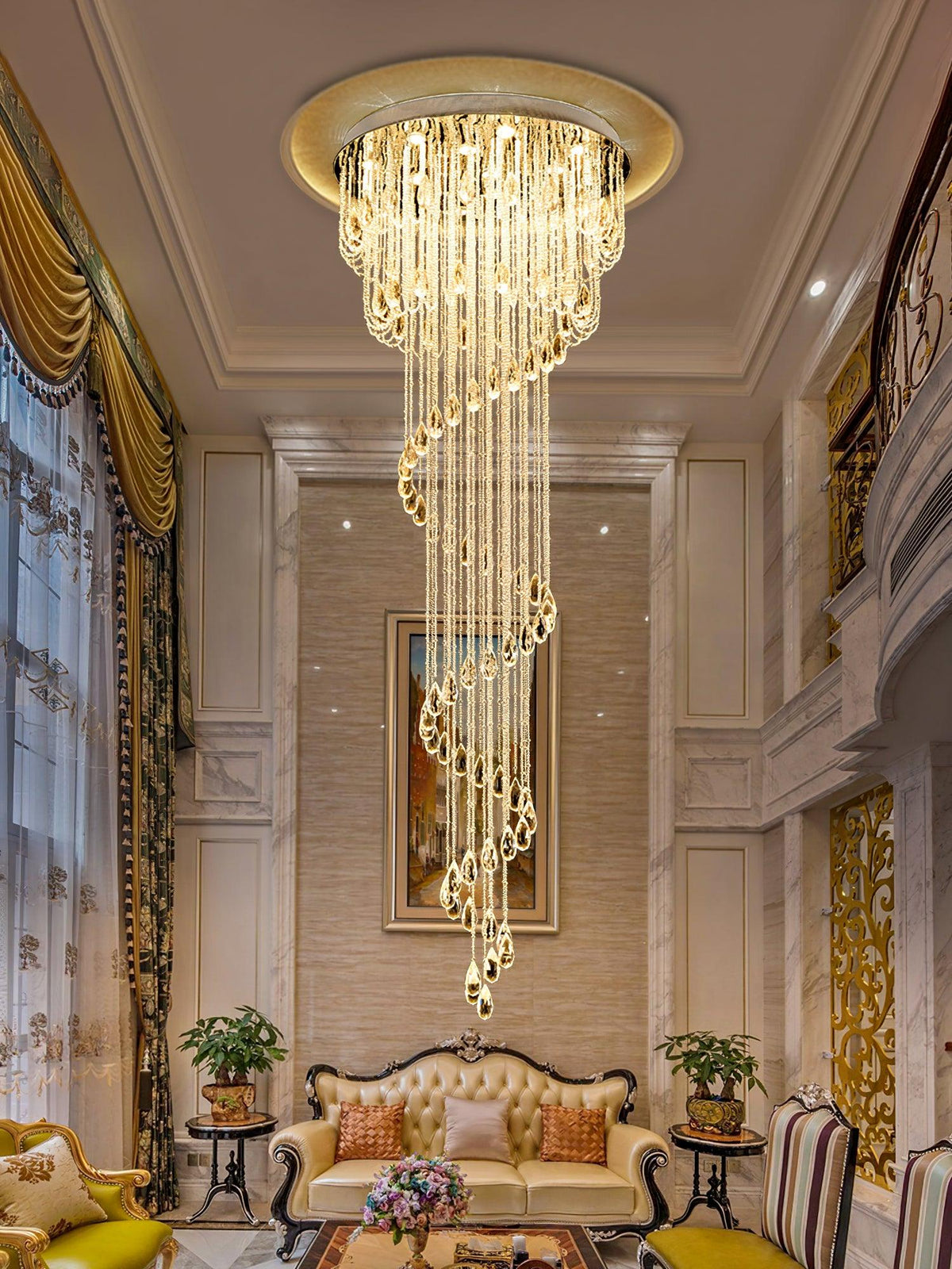 Evlaeia Postmodern Luxury Classic Crystal Chandelier