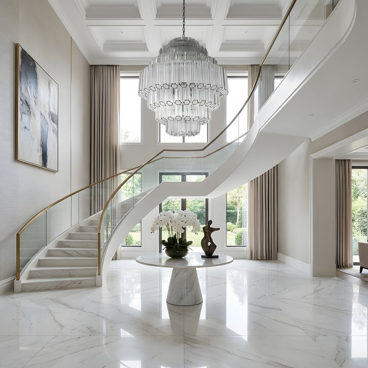 Pinewell Clear Grande Palermo Chandelier