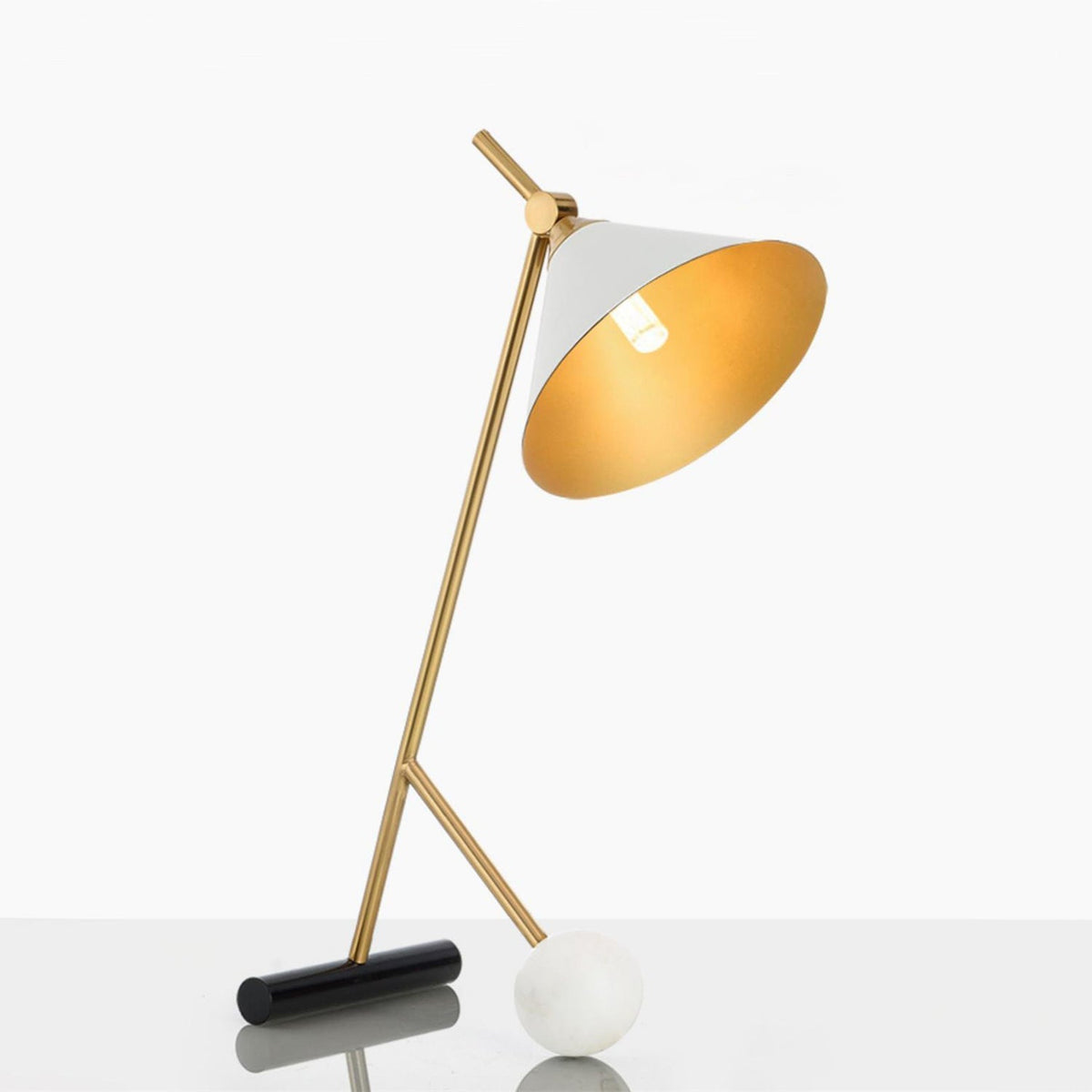 Avelo Marble Geometric Table Lamp
