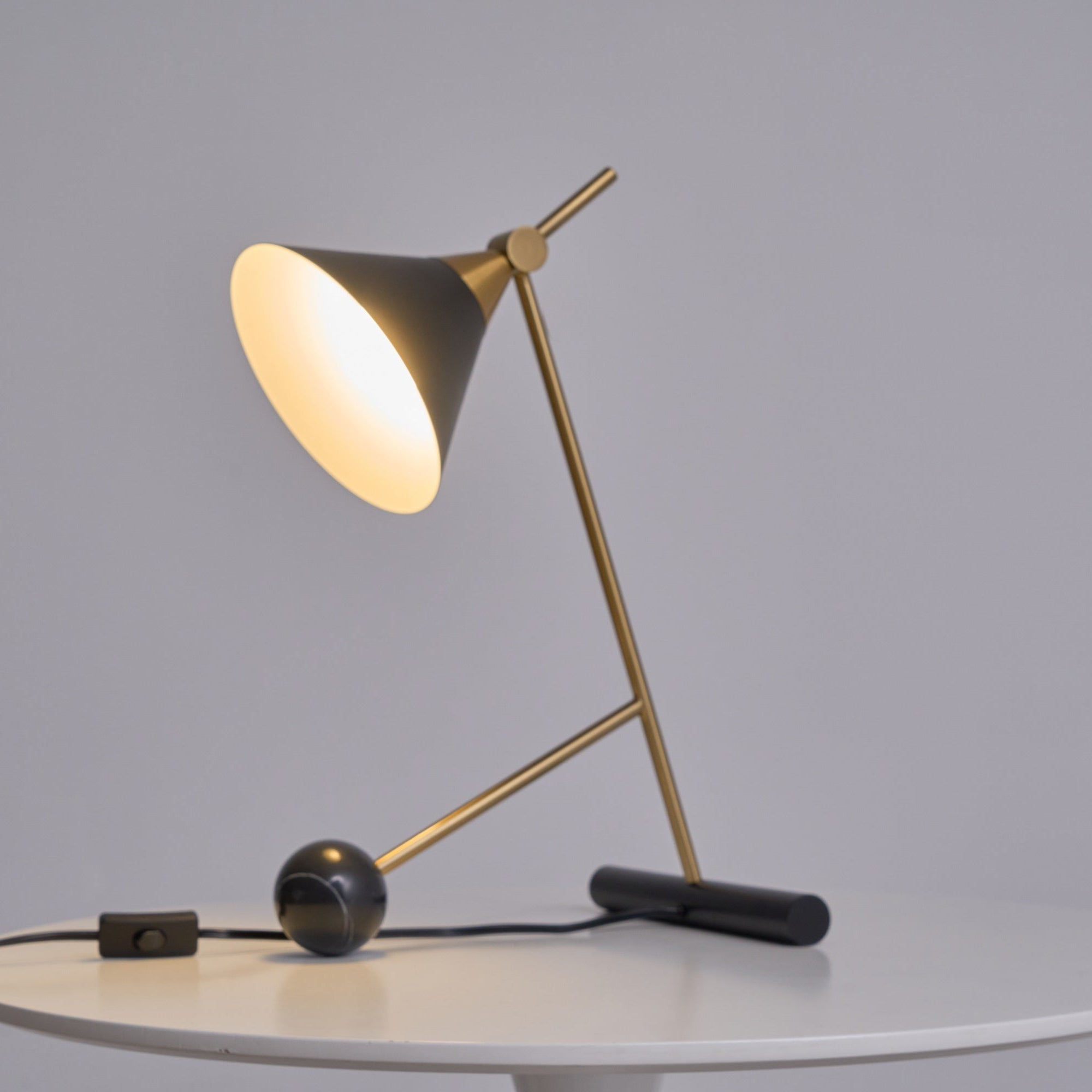Avelo Marble Geometric Table Lamp