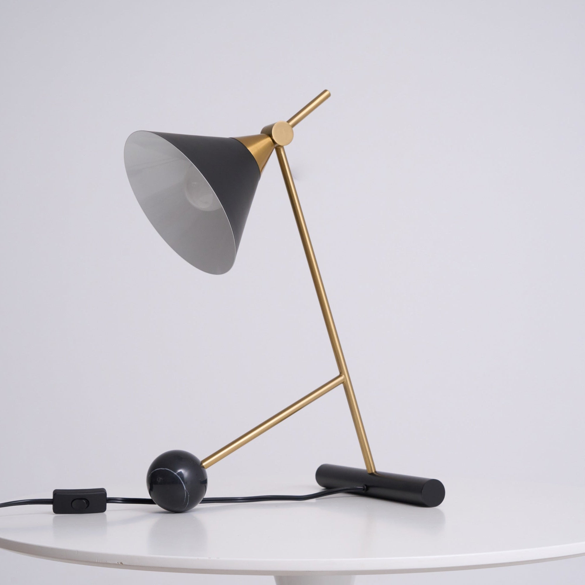 Avelo Marble Geometric Table Lamp