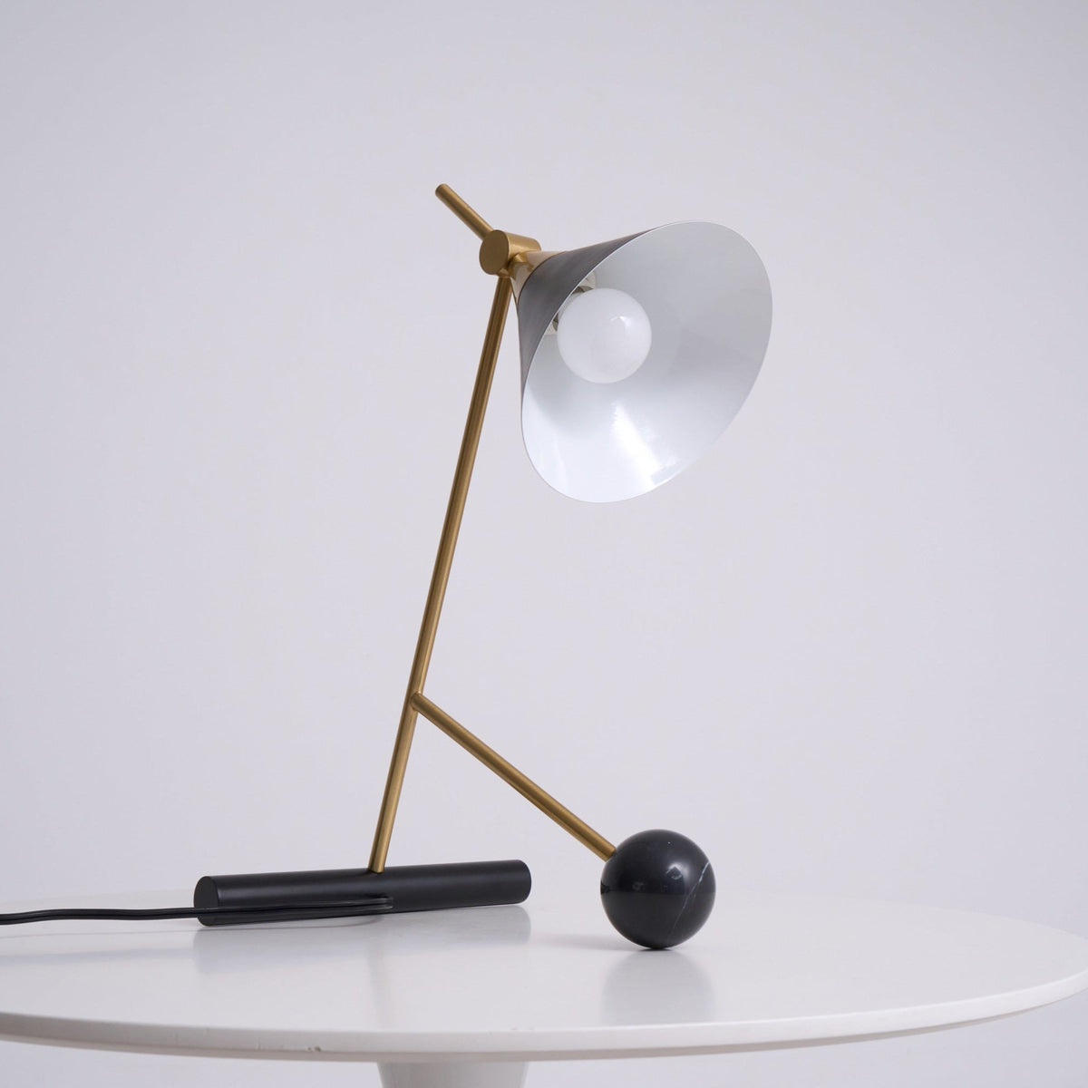 Avelo Marble Geometric Table Lamp