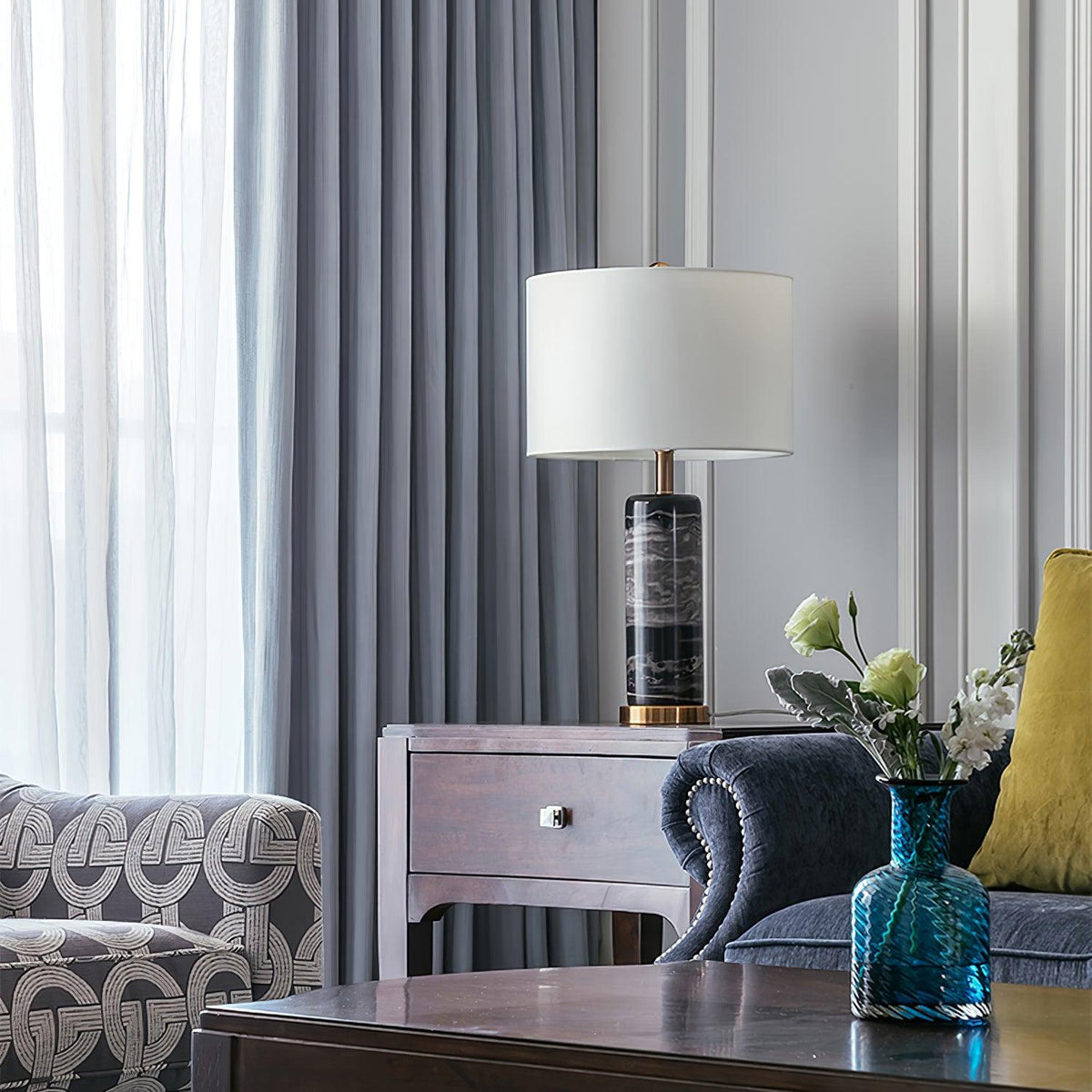 Katherine Modern Marble Table Lamp