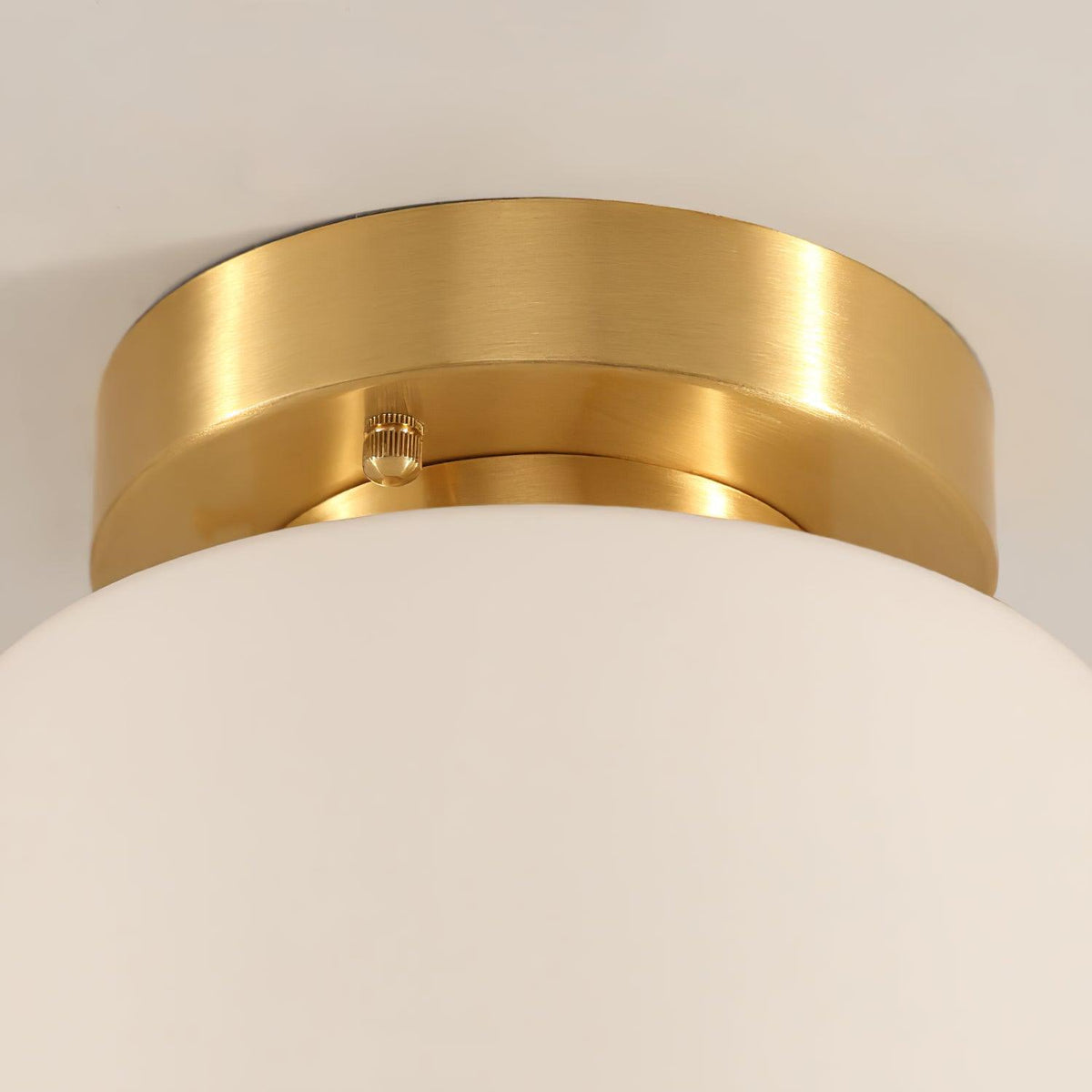 Elsilisra Nordic Art Brass Glass Flush Mount Ceiling Light