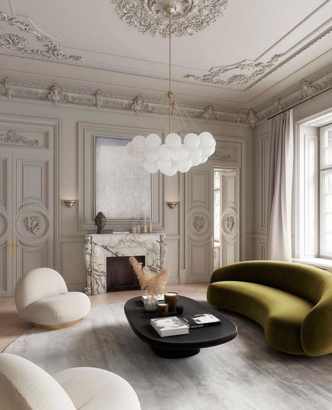 Eiririra Chandelier Bubble Frosted Glass