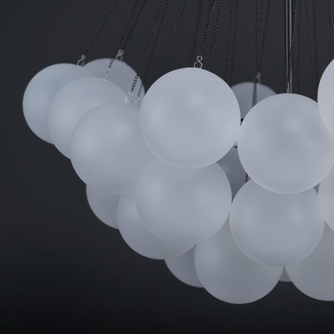 Eiririra Chandelier Bubble Frosted Glass