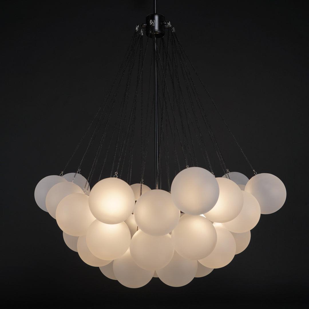 Eiririra Chandelier Bubble Frosted Glass