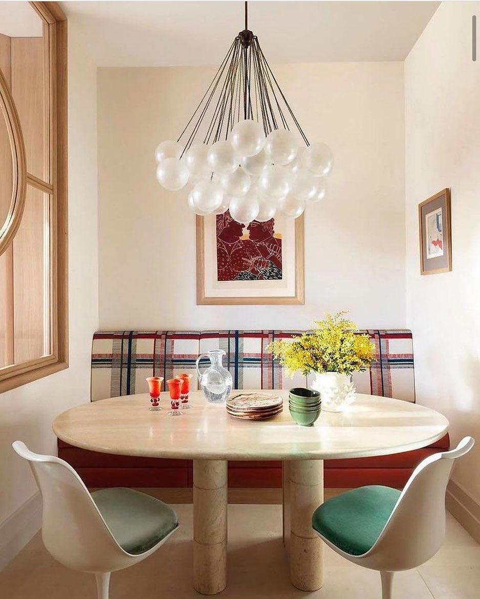 Eiririra Chandelier Bubble Frosted Glass