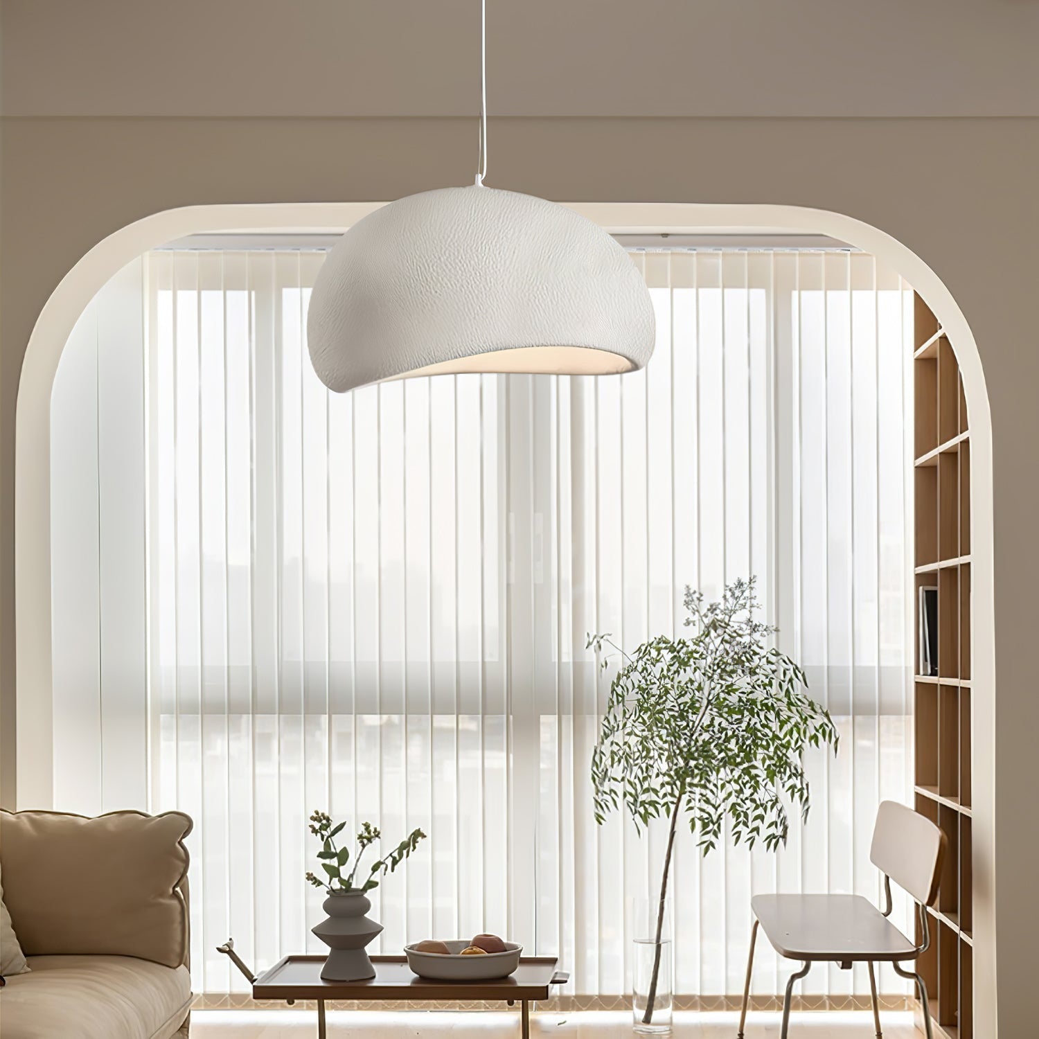 Selineria Pendant Light Cloud Swag Wabi-Sabi