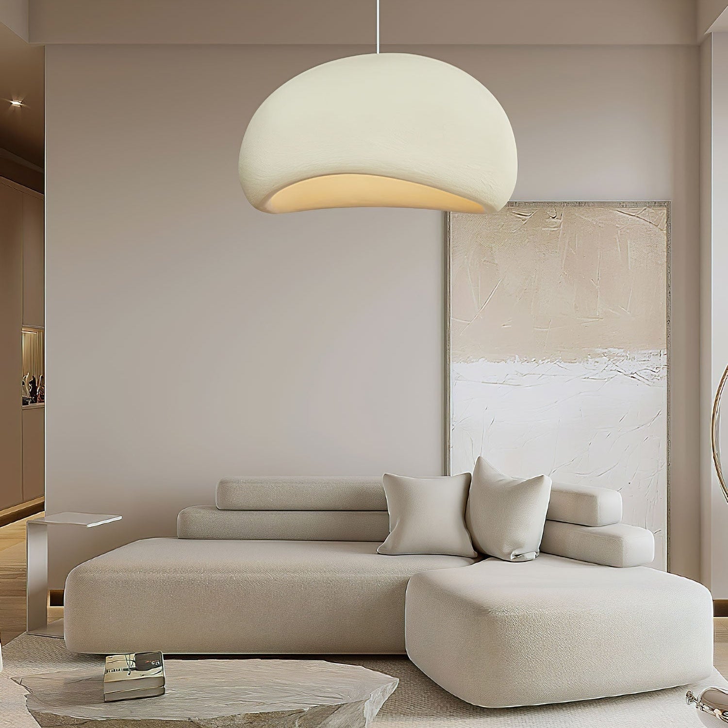 Lustra Pendant Light Cloud Swag Wabi-Sabi - Neutral Decor