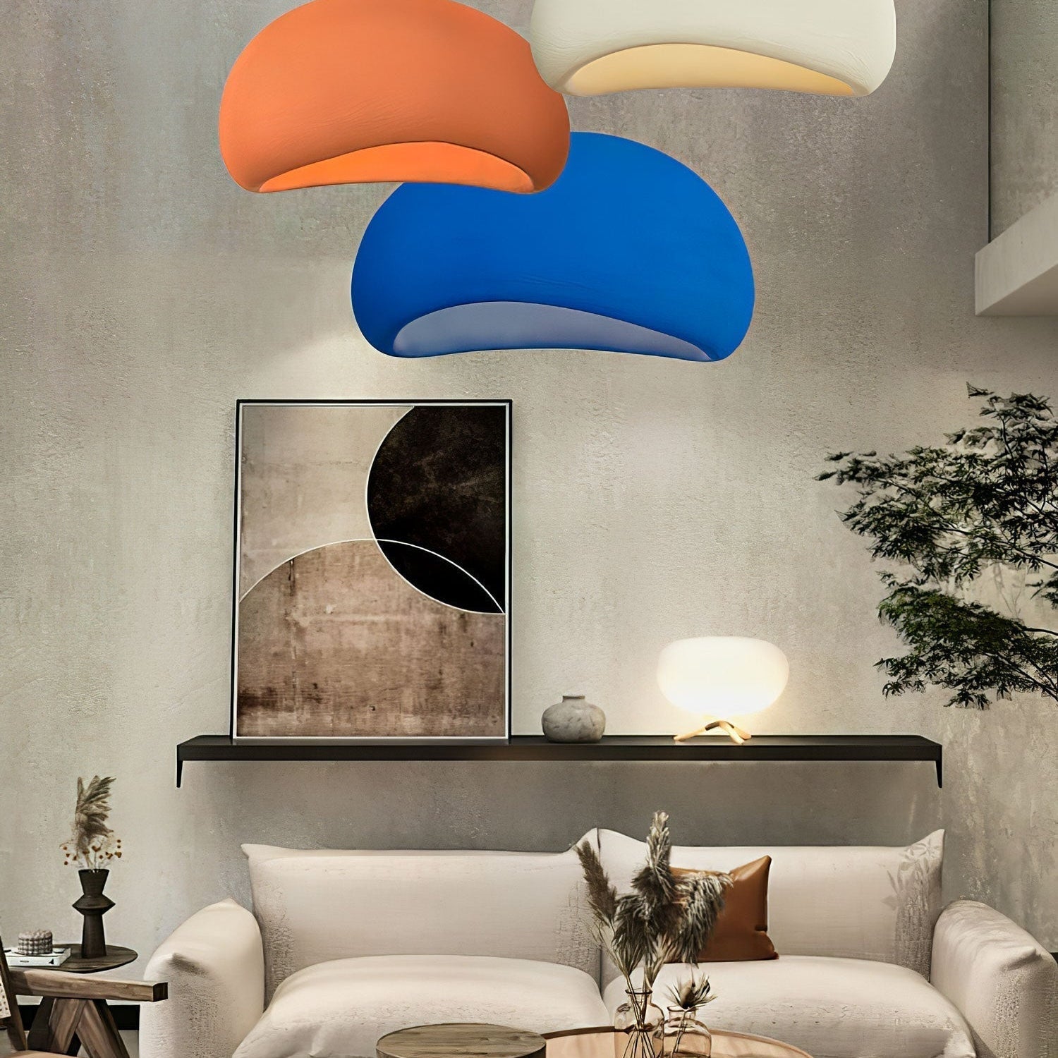 Lustra Pendant Light Cloud Swag Wabi-Sabi - Neutral Decor