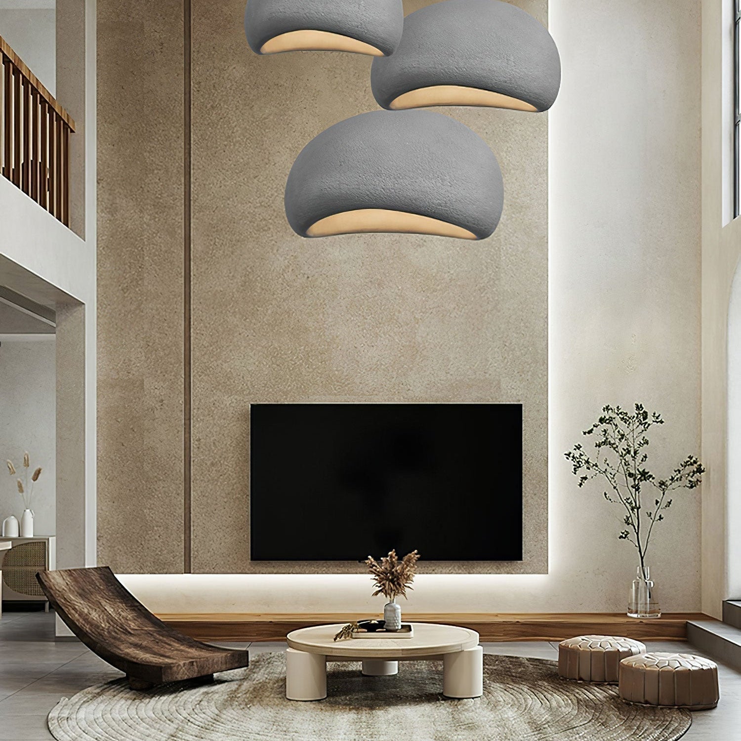 Lustra Pendant Light Cloud Swag Wabi-Sabi - Neutral Decor
