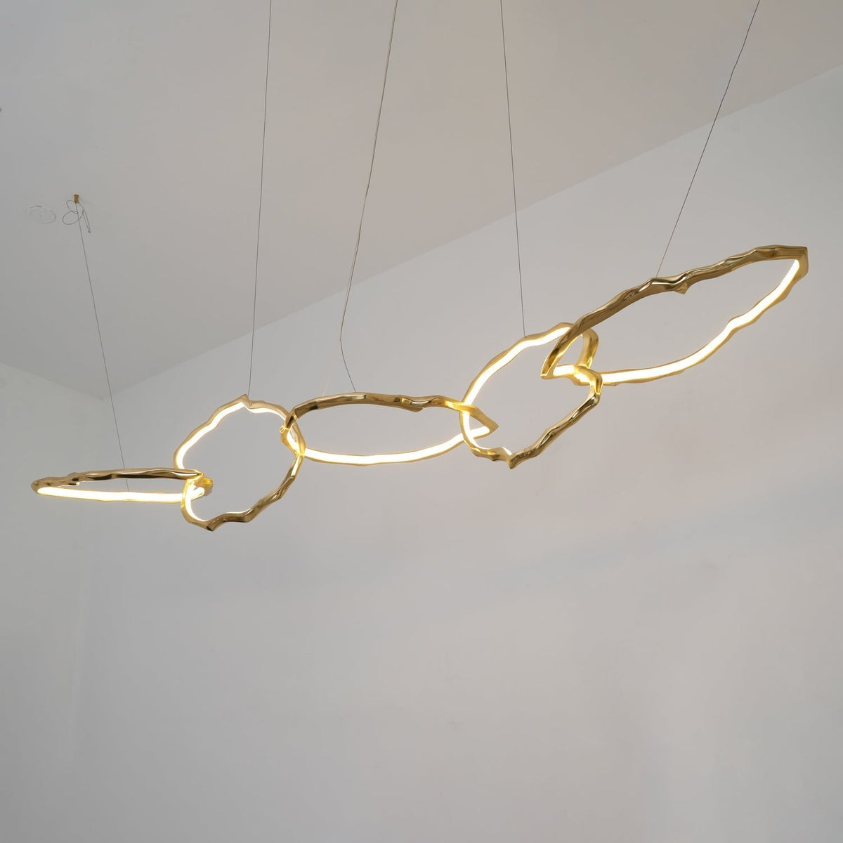 Aballs Cloud Rings Series Brass Chandelier