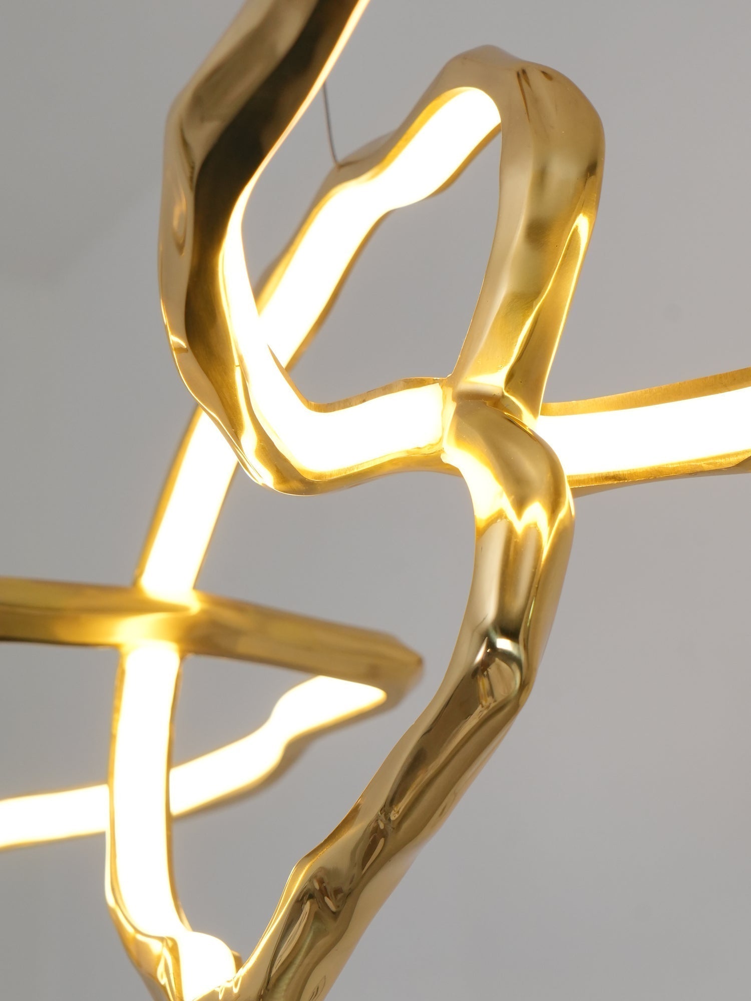 Aballs Cloud Rings Series Brass Chandelier