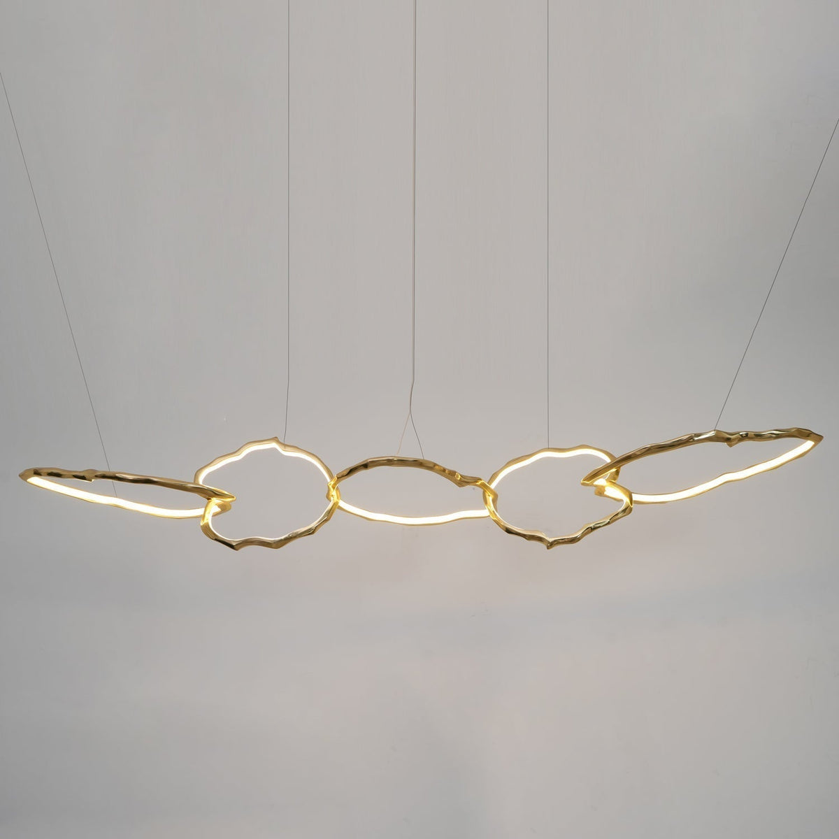 Aballs Cloud Rings Series Brass Chandelier
