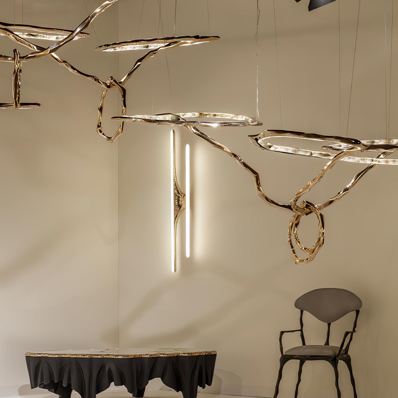 Aballs Cloud Rings Series Brass Chandelier