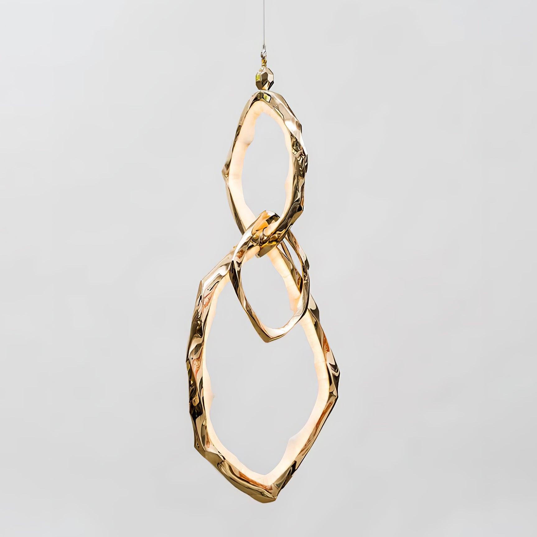 Aballs Cloud Rings Series Brass Chandelier