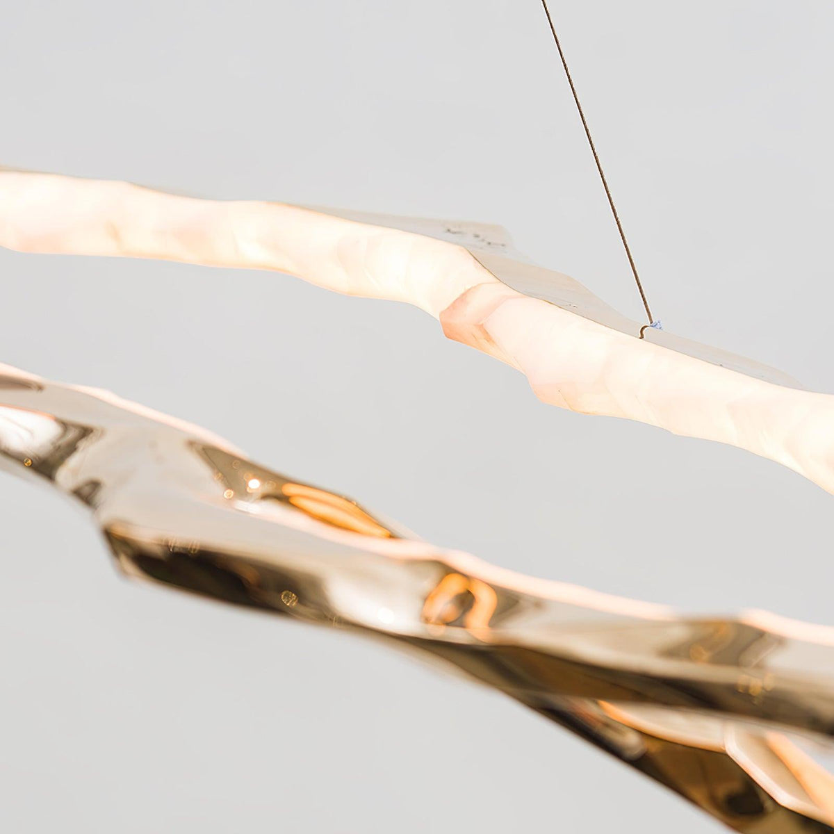 Aballs Cloud Rings Series Brass Chandelier