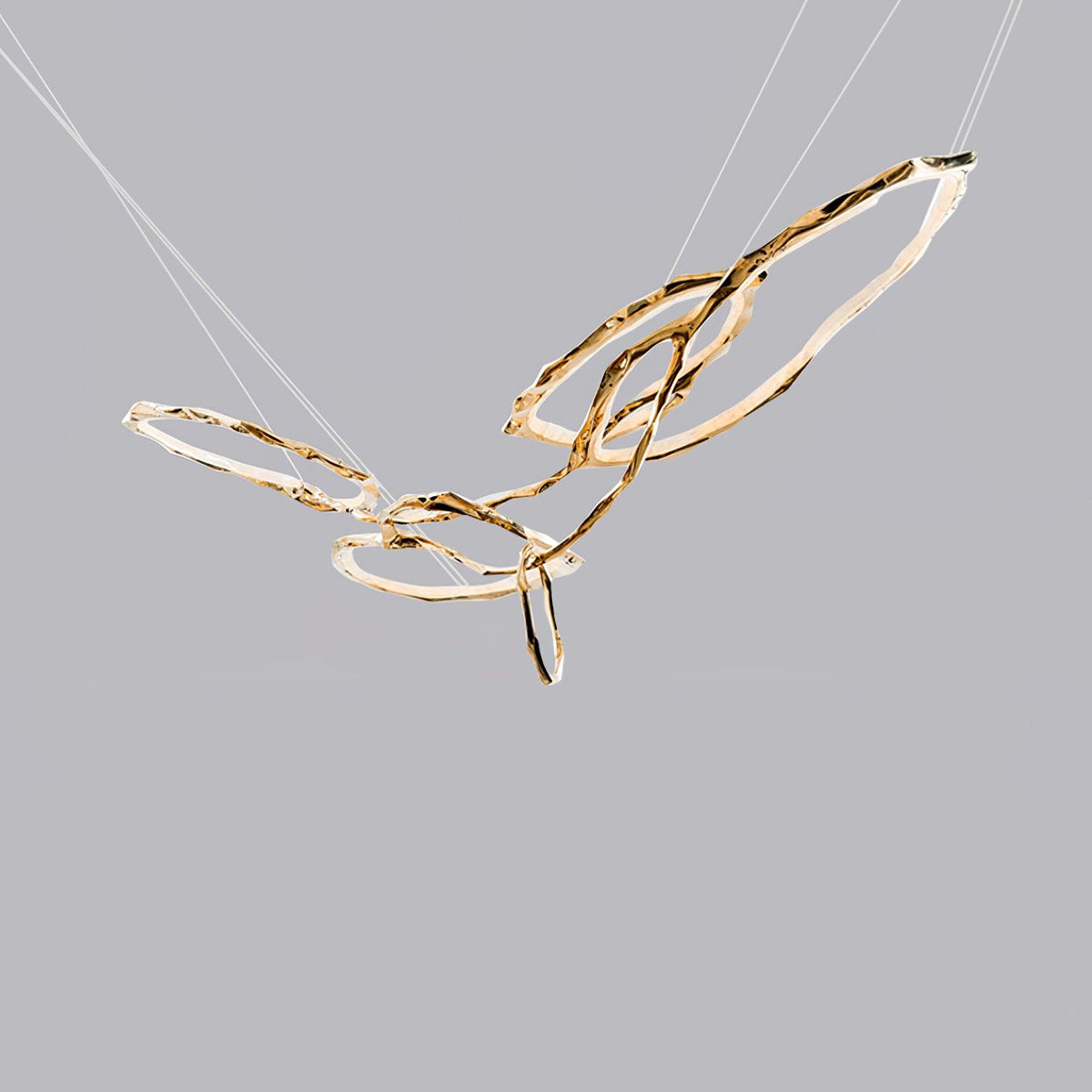 Aballs Cloud Rings Series Brass Chandelier