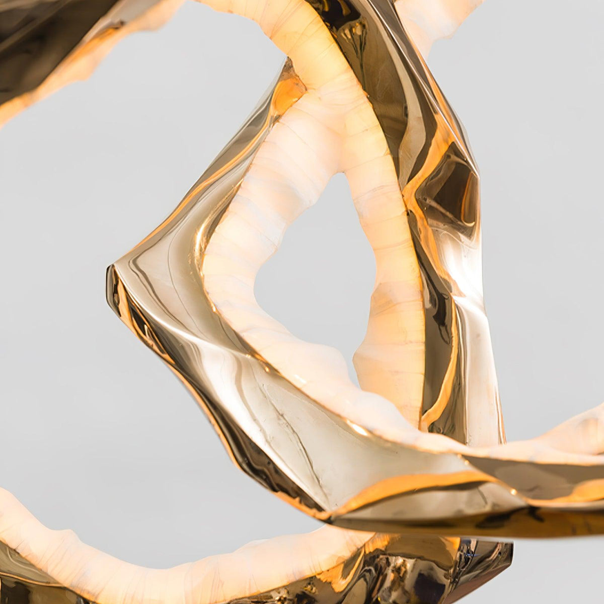 Aballs Cloud Rings Series Brass Chandelier