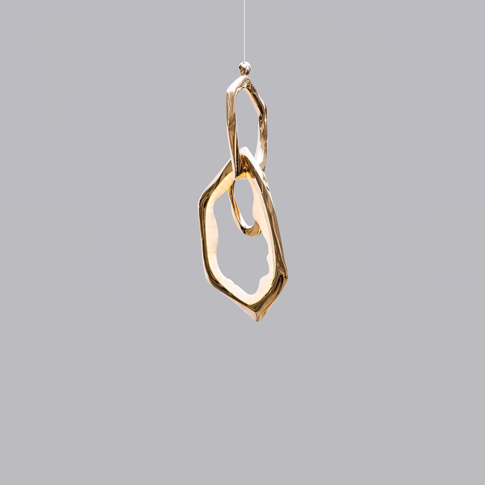 Aballs Cloud Rings Series Brass Chandelier