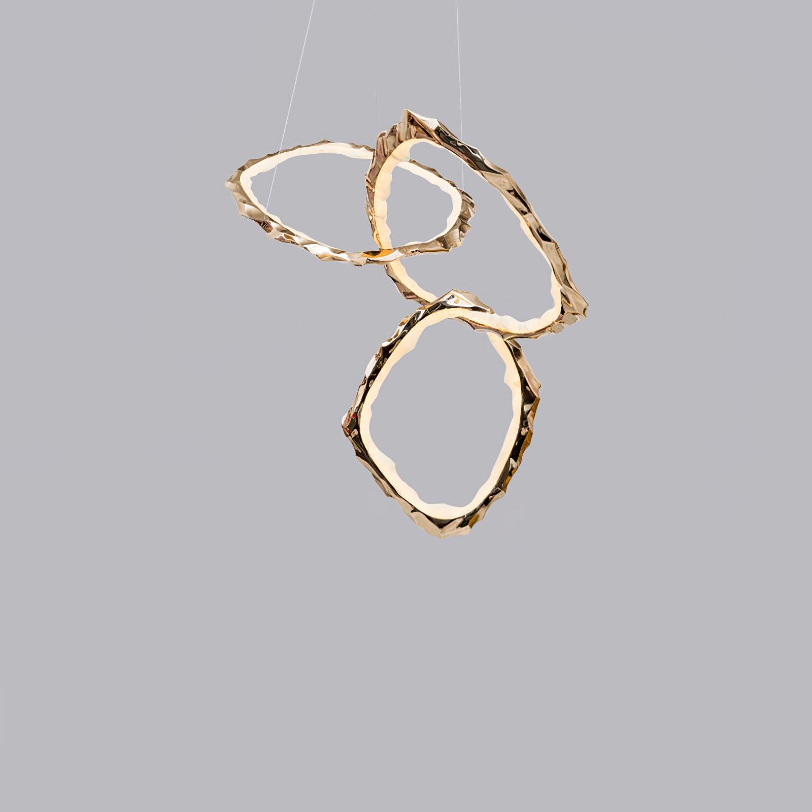Aballs Cloud Rings Series Brass Chandelier