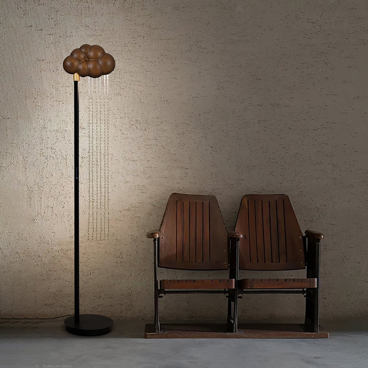 Orinyra Cloud-shaped Bronze Floor Lamp
