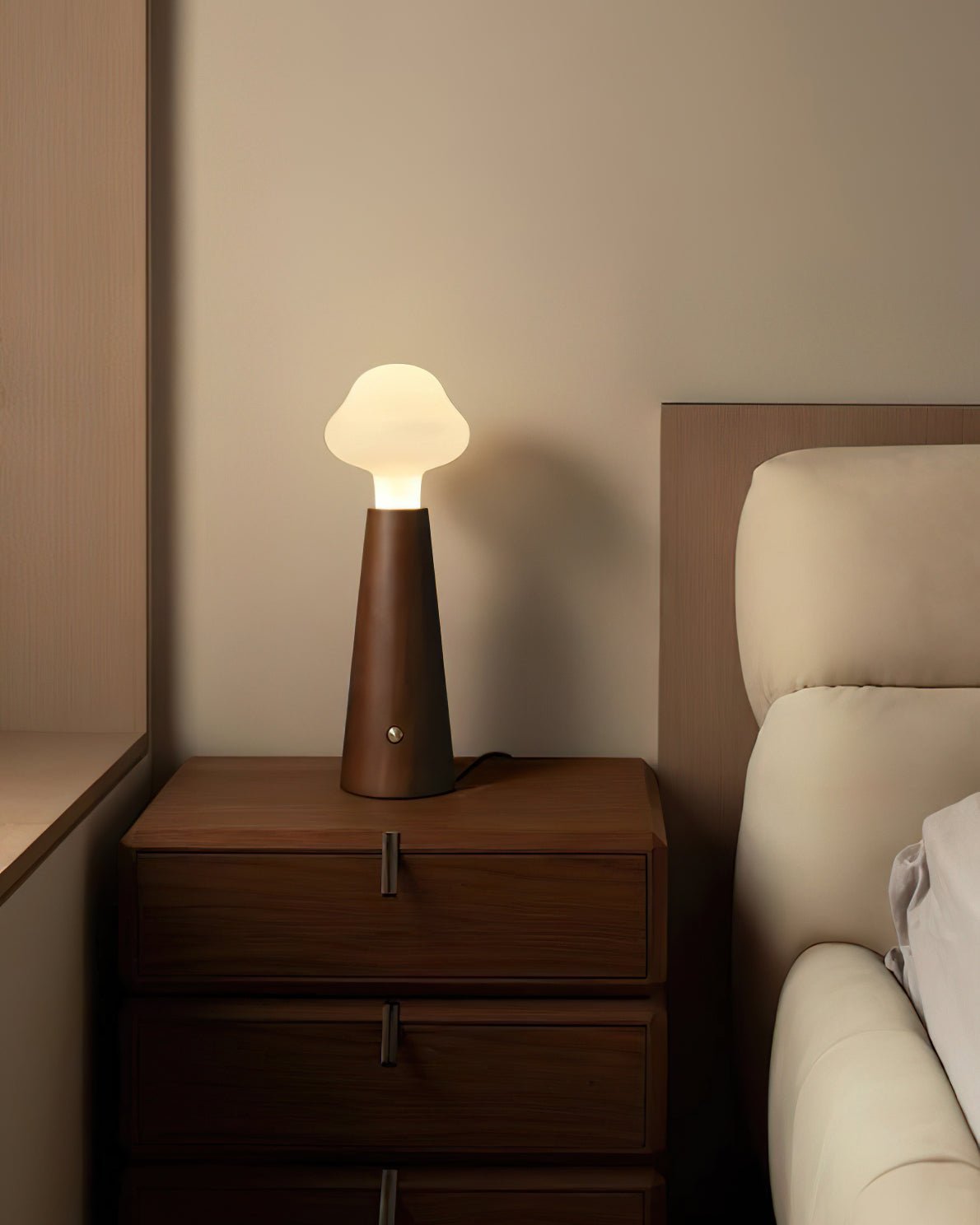 Mushio Wood Cloud Table Lamp