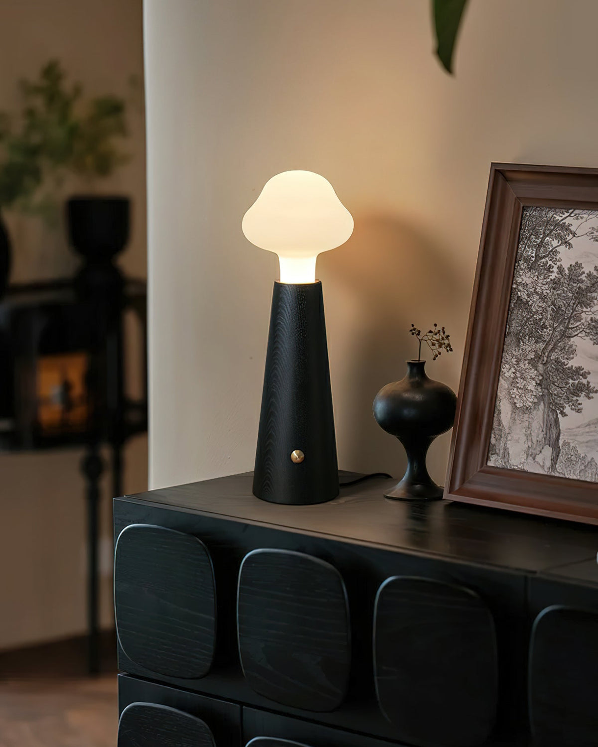 Mushio Wood Cloud Table Lamp