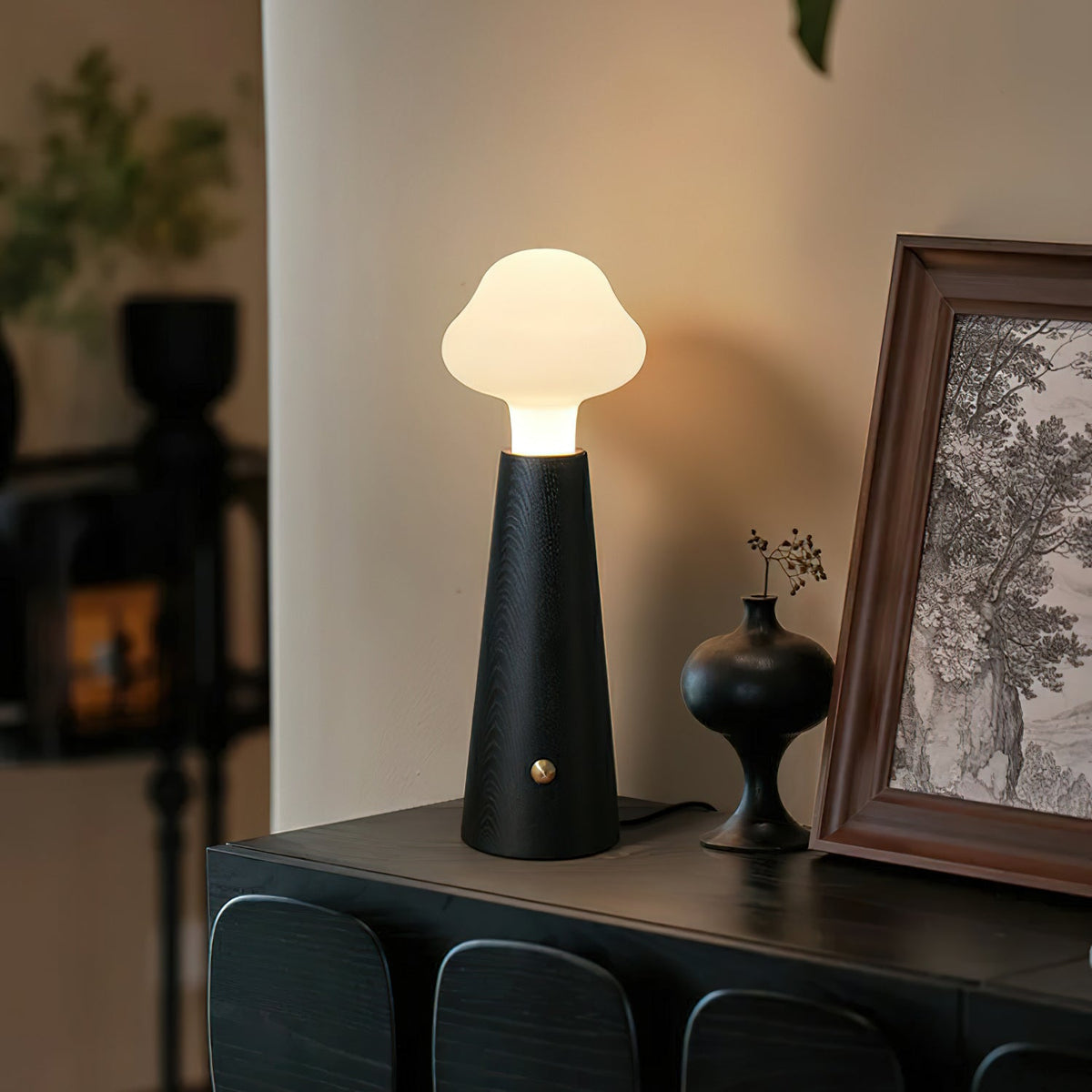 Mushio Wood Cloud Table Lamp