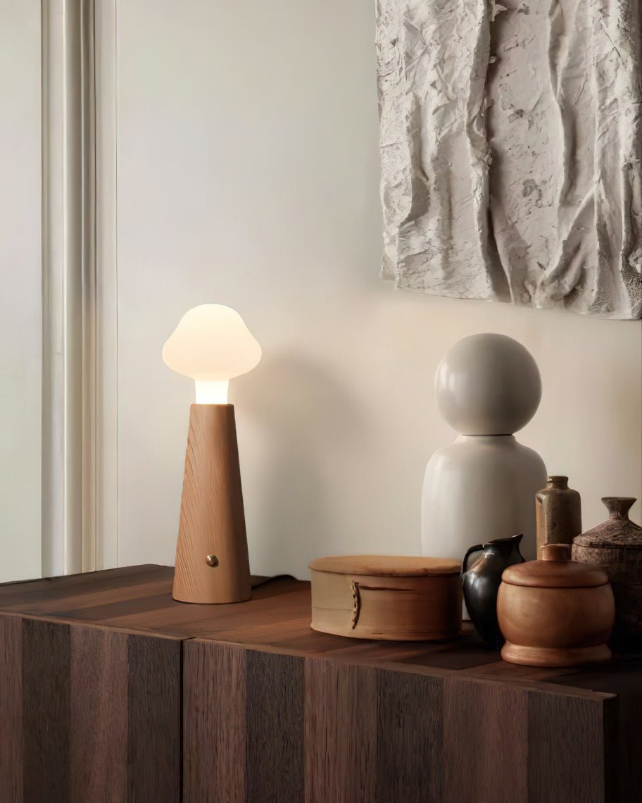 Mushio Wood Cloud Table Lamp
