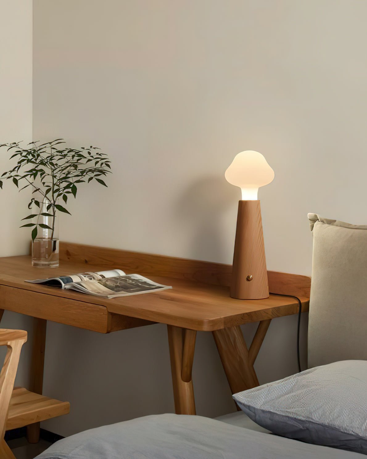 Mushio Wood Cloud Table Lamp