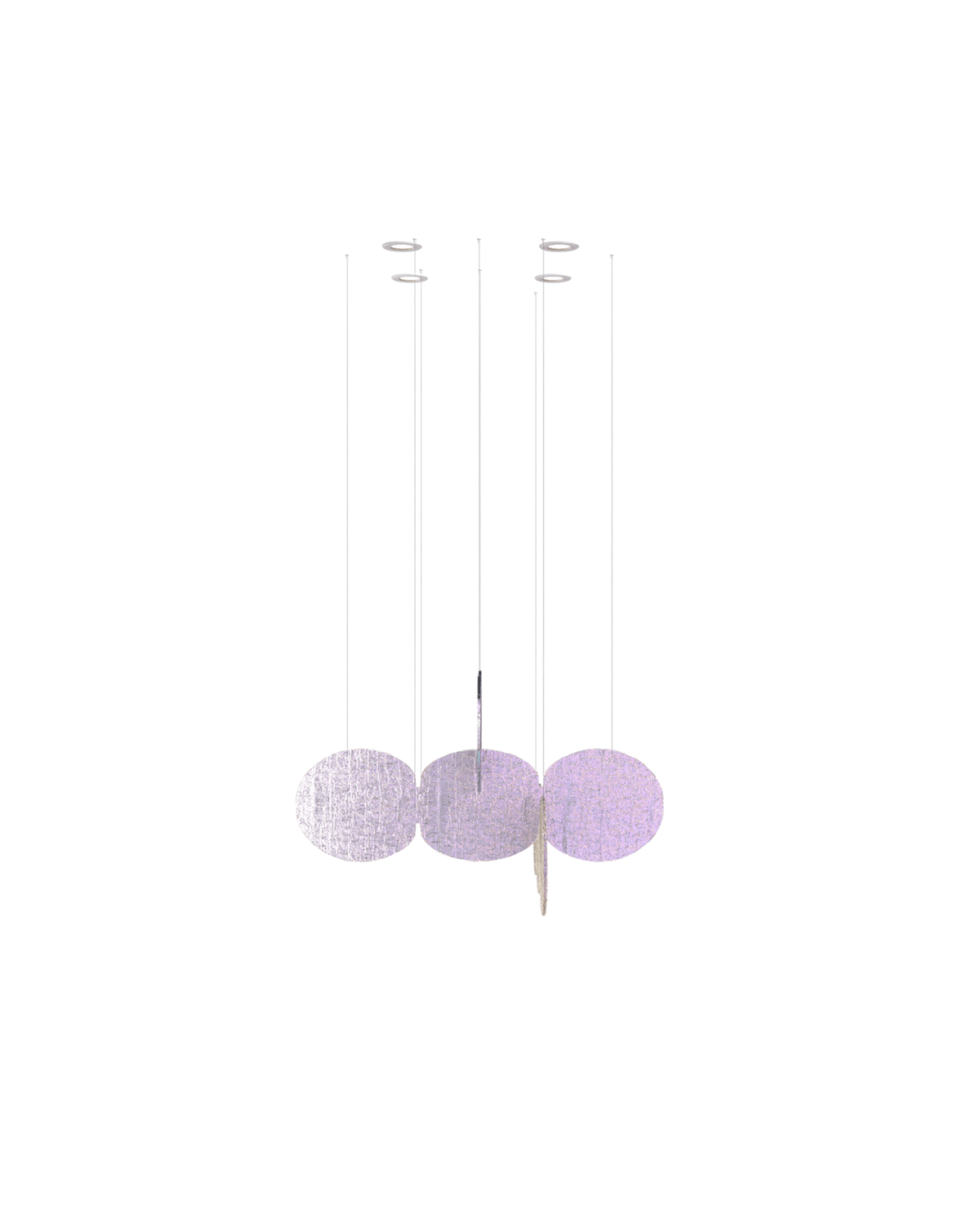Nimbus Clouds Iridescent Disc Chandelier