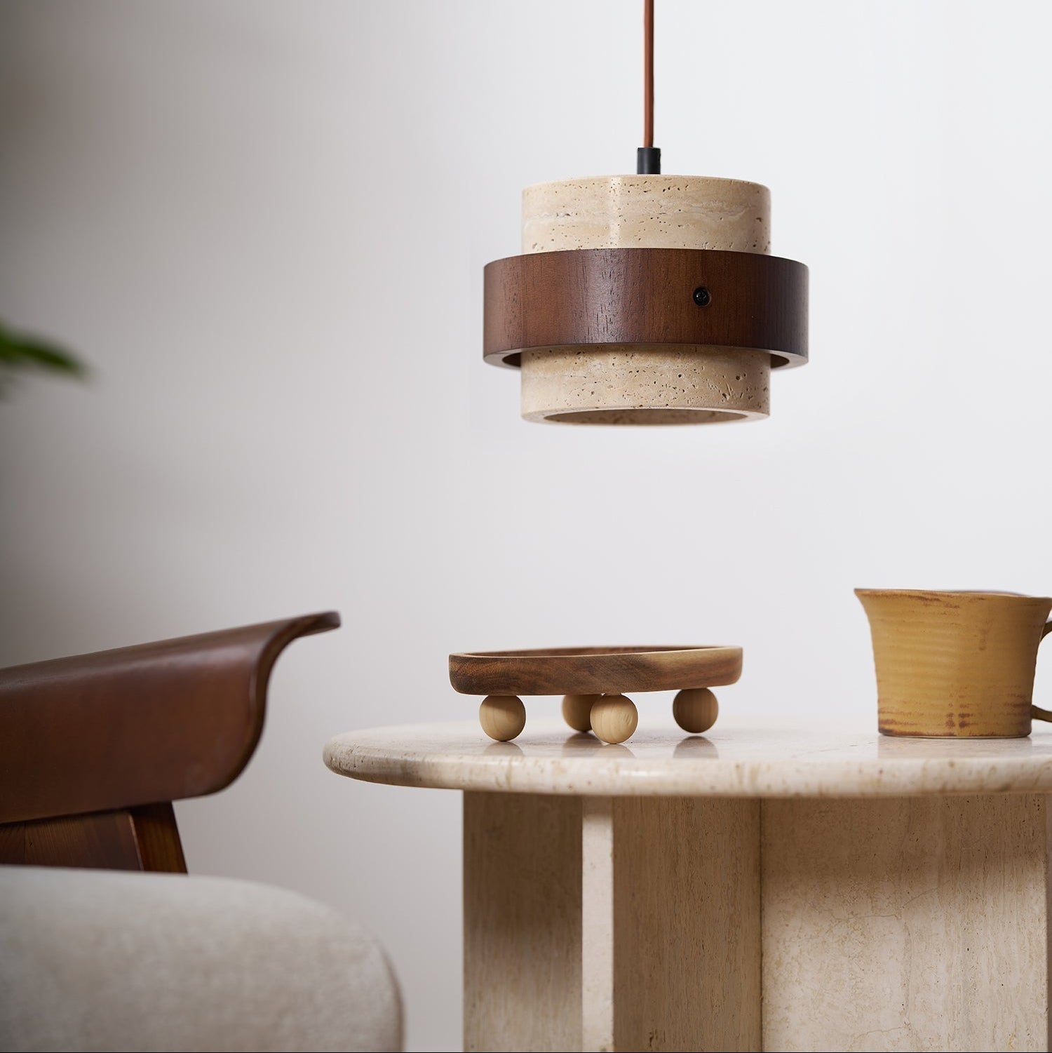 Perra Pendant Light Travertine - Neutral Decor