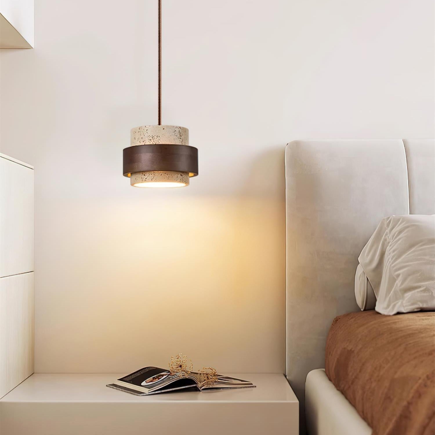 Perra Pendant Light Travertine - Neutral Decor