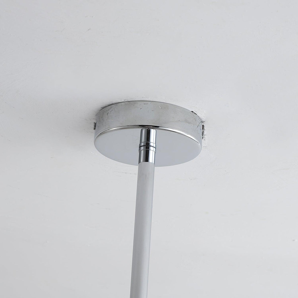 Elvinine Chandelier Chrome Walnut Elegant