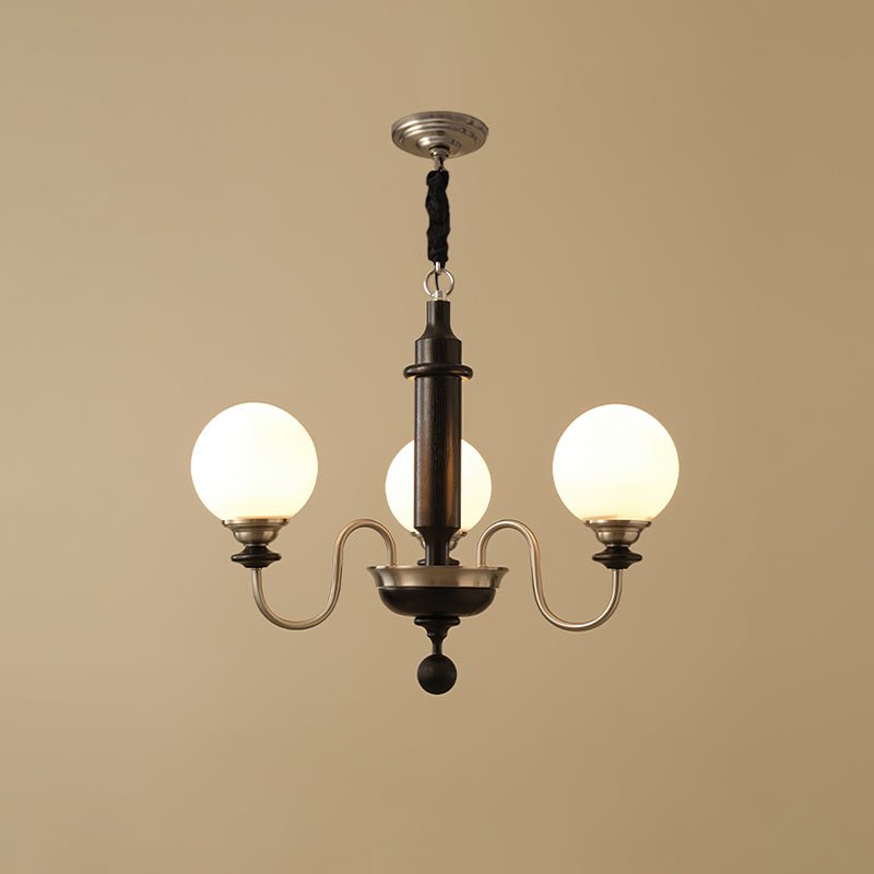 Celoira Vintage Brass Glass Chandelier