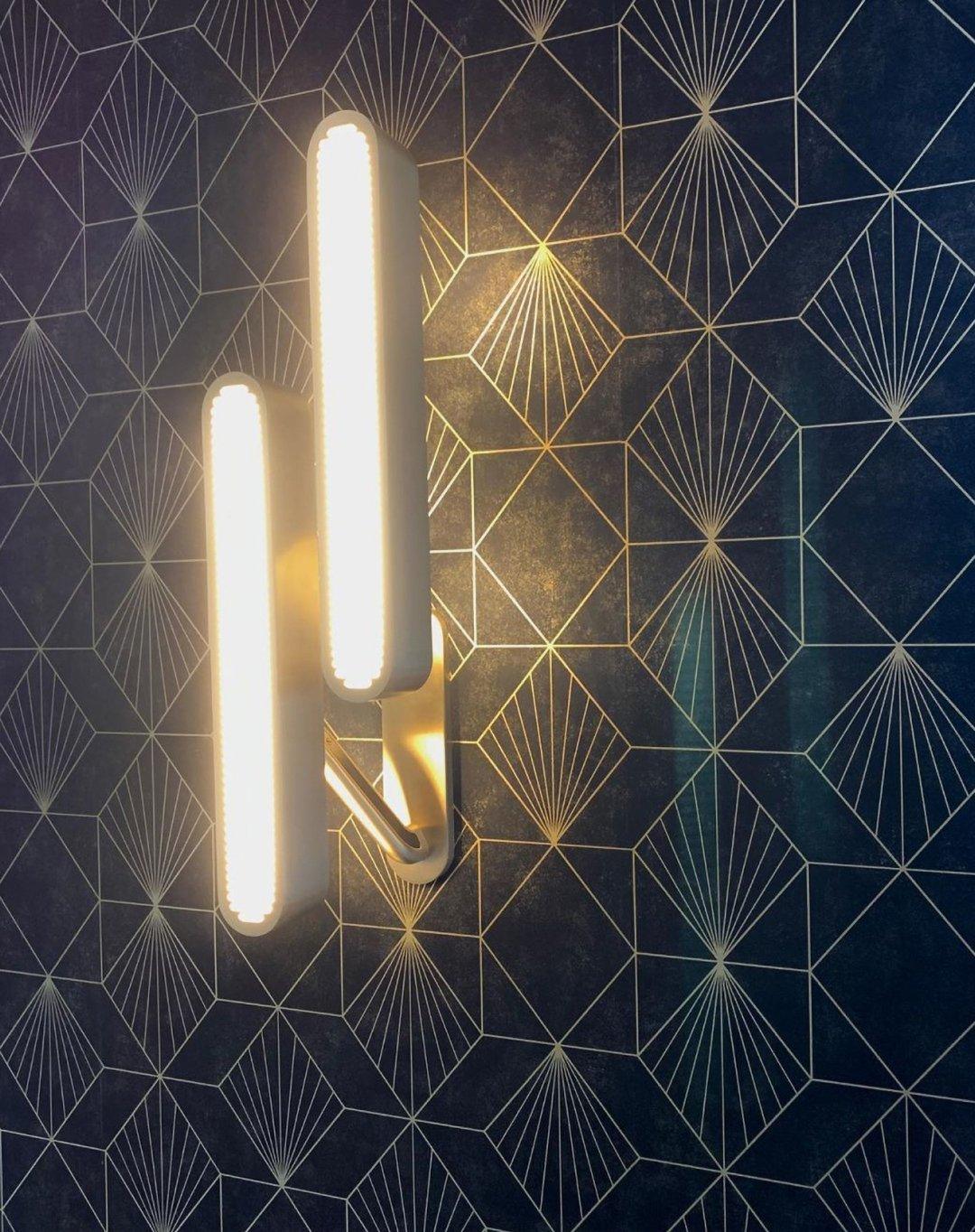 Oriararia Wall Lamp Brass Slotted Grill